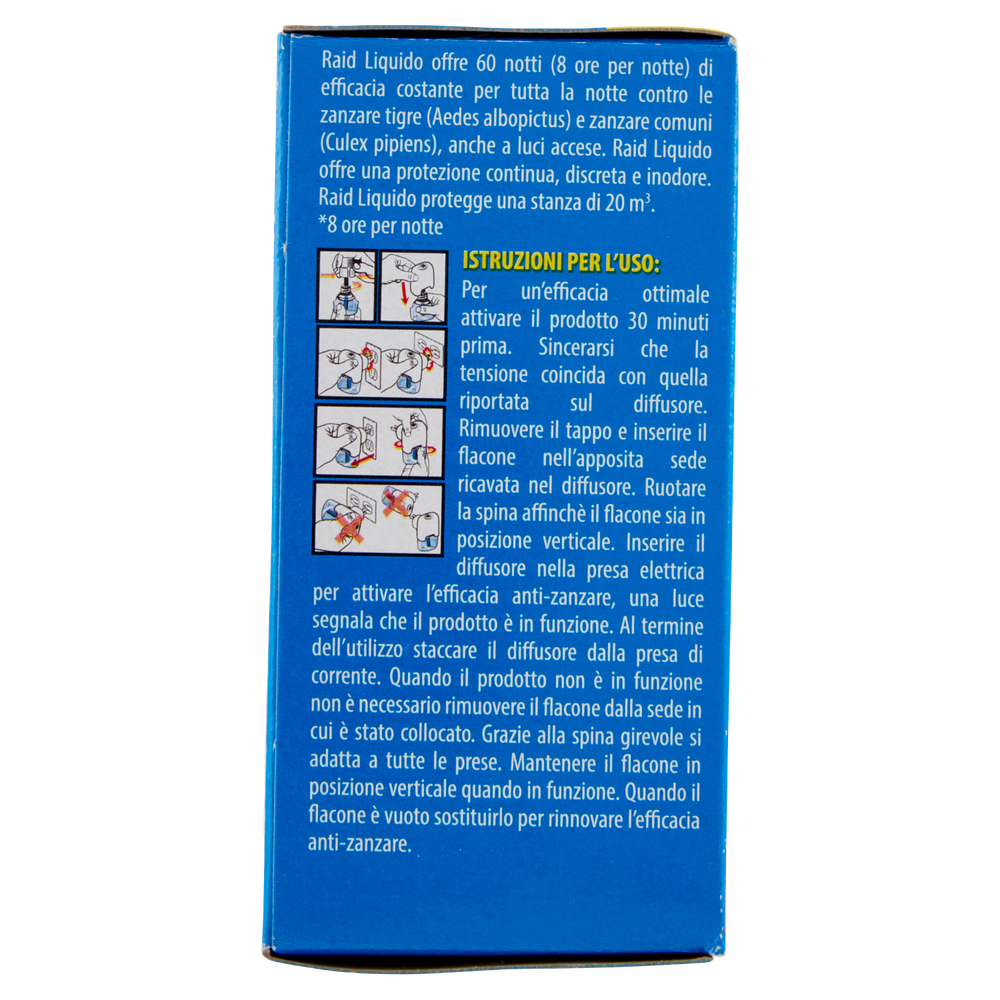 Liquido Antizanzare Elettrico Ricarica 60 Notti Inodore Raid - Foto 2