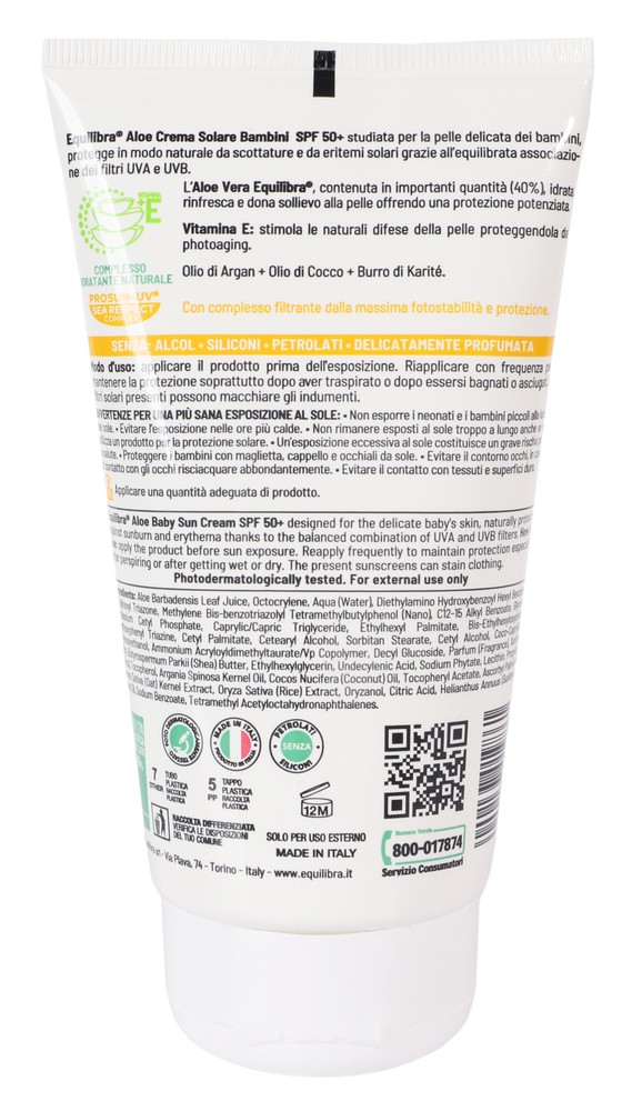 Crema Solare Bambini Fp50 + Vitaminica Equilibra - Foto 2