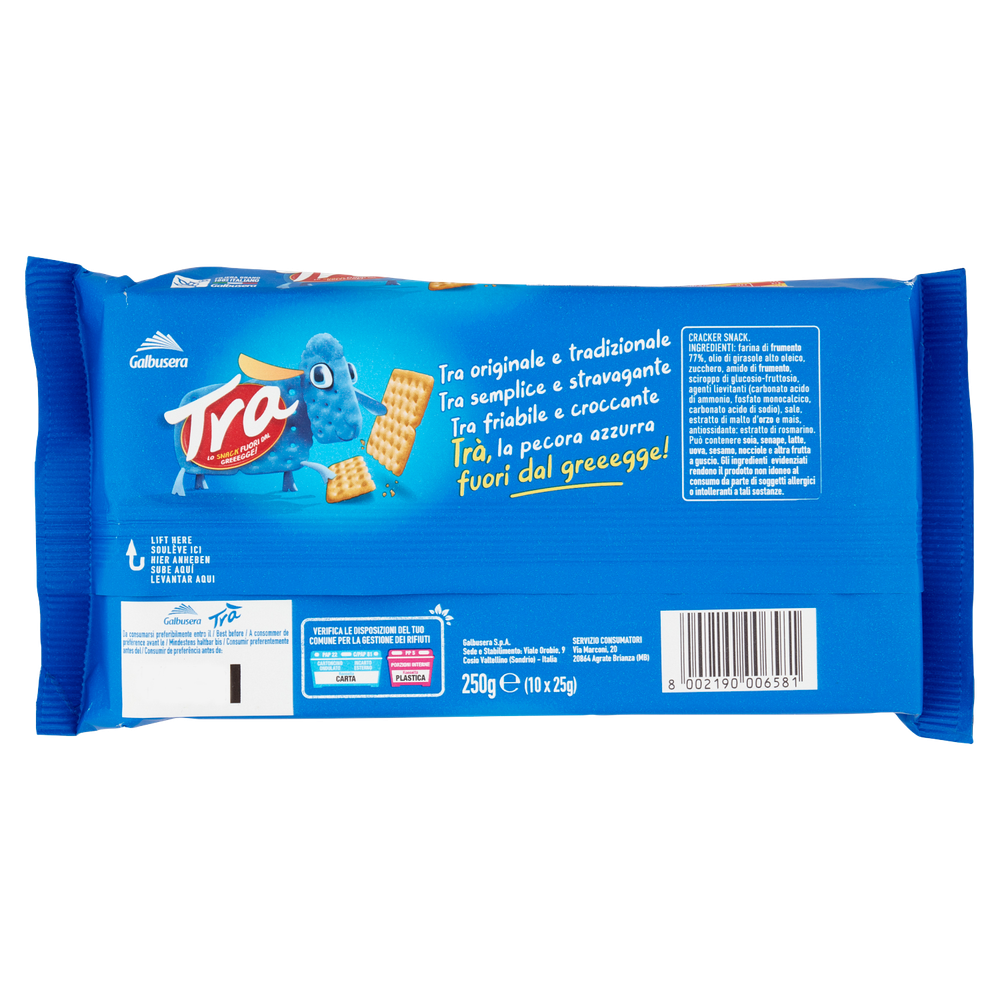 Cracker Tra' 10x25g Galbusera - Foto 3