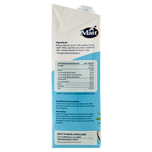 Bevanda Vegetale Cocco Extra Gusto Bio Matt - Foto 2
