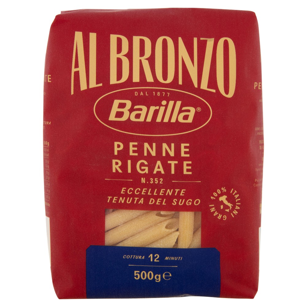 Pasta Penne Rigate N.352 Al Bronzo Barilla - Foto 1