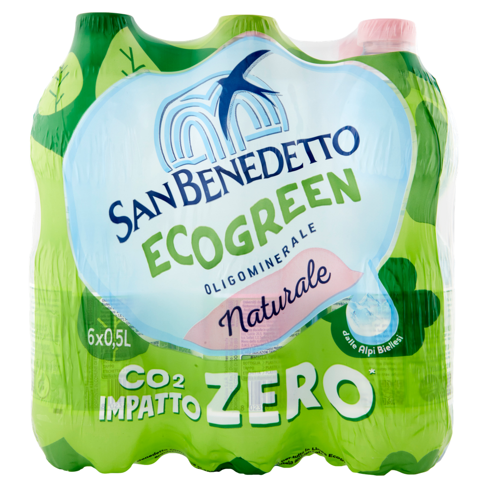 Acqua Naturale Ecogreen San Benedetto 6 Da L.0,5 - Foto 3