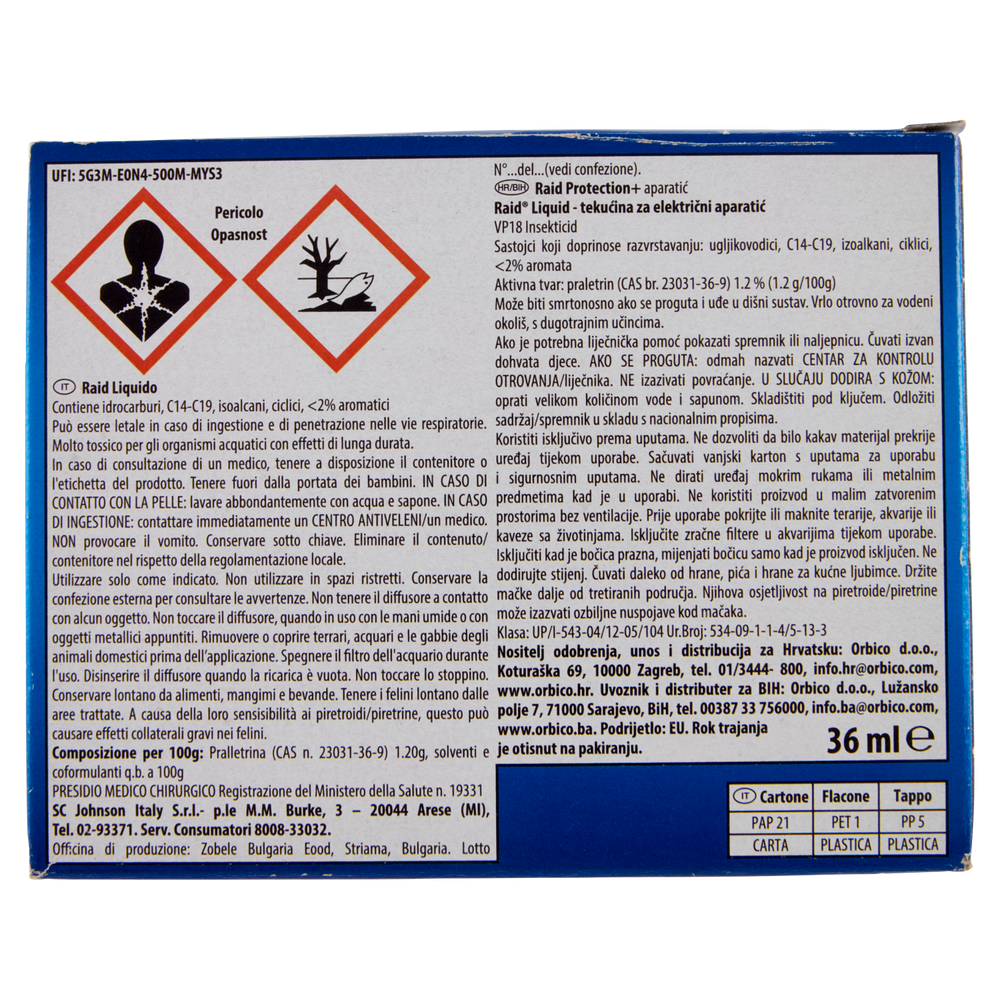 Raid Liquido Elettrico Protezione+ Antizanzare Base 60 Notti - Foto 3