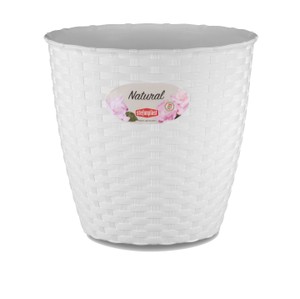 Vaso Natural Diametro 19 Cm Colore Bianco Stefanplast - Foto 1