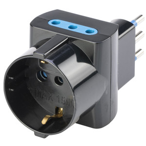 Adattatore Triplo Spina 10a E Presa Pluristandard 2p+t Polypool - Foto 1