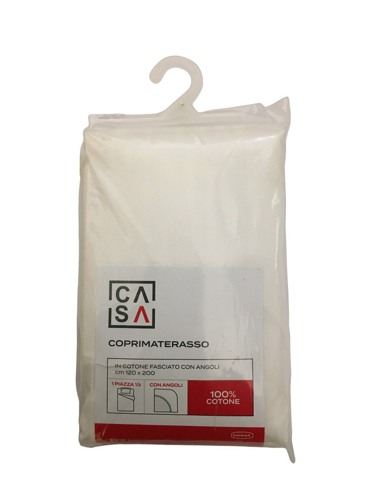 Coprimaterasso Fasciato Con Angoli 1piazza 1/2 Cm120x200 Casa - Foto 1