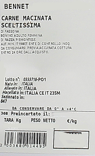 Carne Macinata Sceltissima Fassona Piemontese - Foto 3