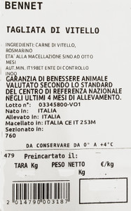 Tagliata Di Vitello