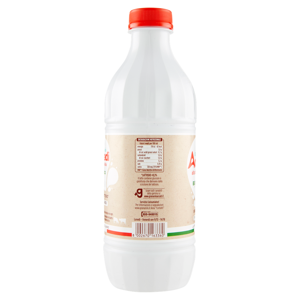 Latte Esl Bio Parzialmente Scremato Accadi' Granarolo