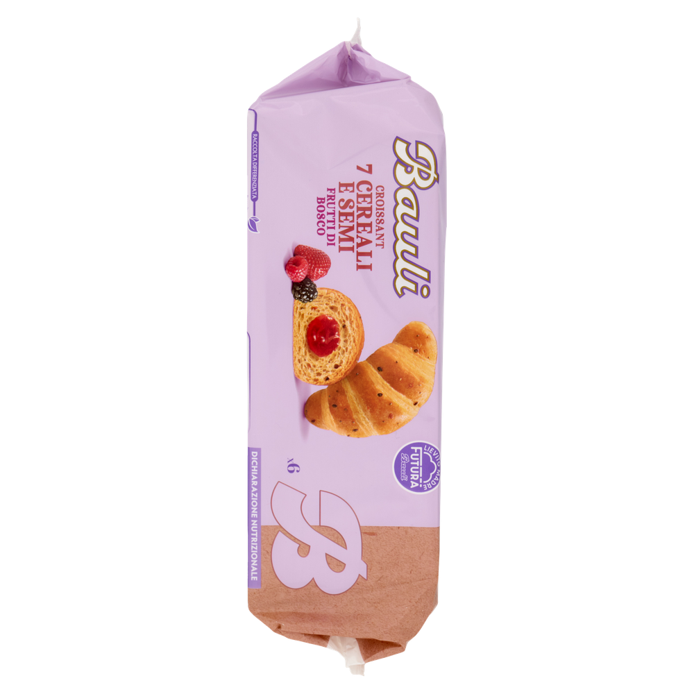 Croissant Ai 7 Cereali Con Farcitura Ai Frutti Di Bosco 6x45g Bauli - Foto 2