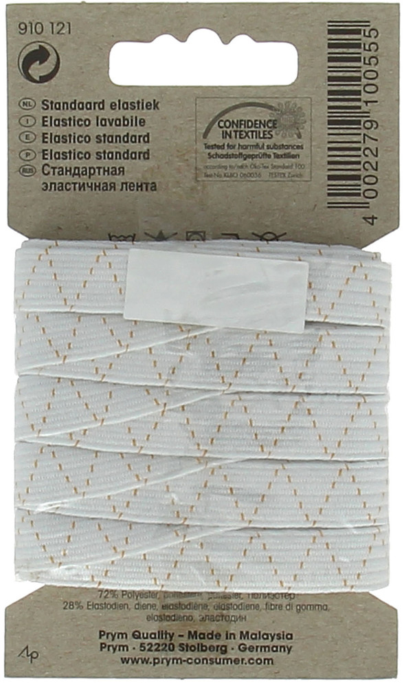 Elastico Lavabile Bianco Mm.10 X Mt.5 Prym - Foto 2
