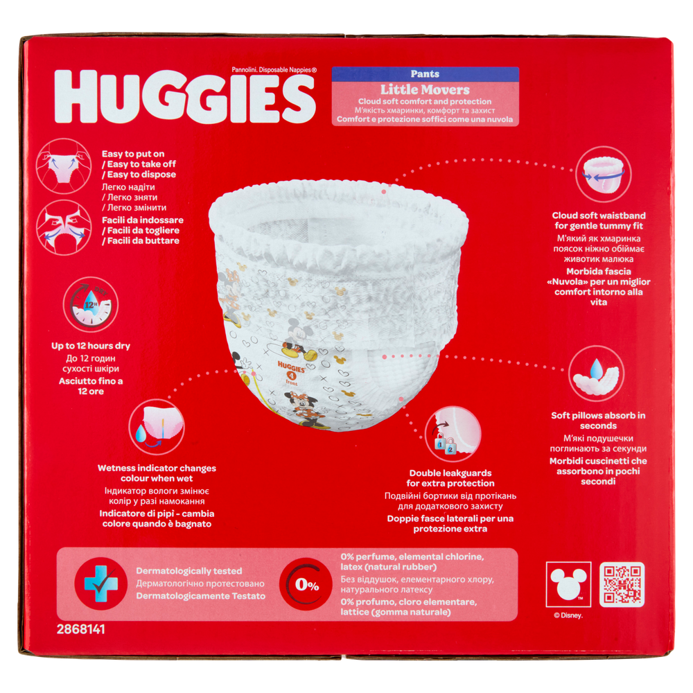120 Pannolino Little Movers Gigapack Tg.4 Huggies - Foto 2