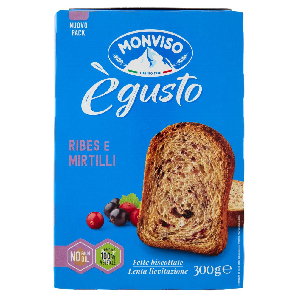 Fette Biscottate Con Ribes E Mirtilli Ègusto Monviso - Foto 1