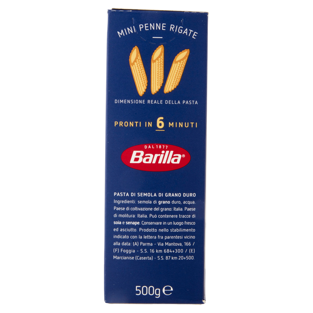 Pasta Mini Penne Rigate Piccolini 100% Grano Italiano Barilla - Foto 2