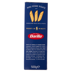 Pasta Mini Penne Rigate Piccolini 100% Grano Italiano Barilla - Foto 2