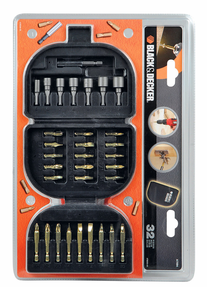 Set 32 Pezzi Per Avvitare Black & Decker