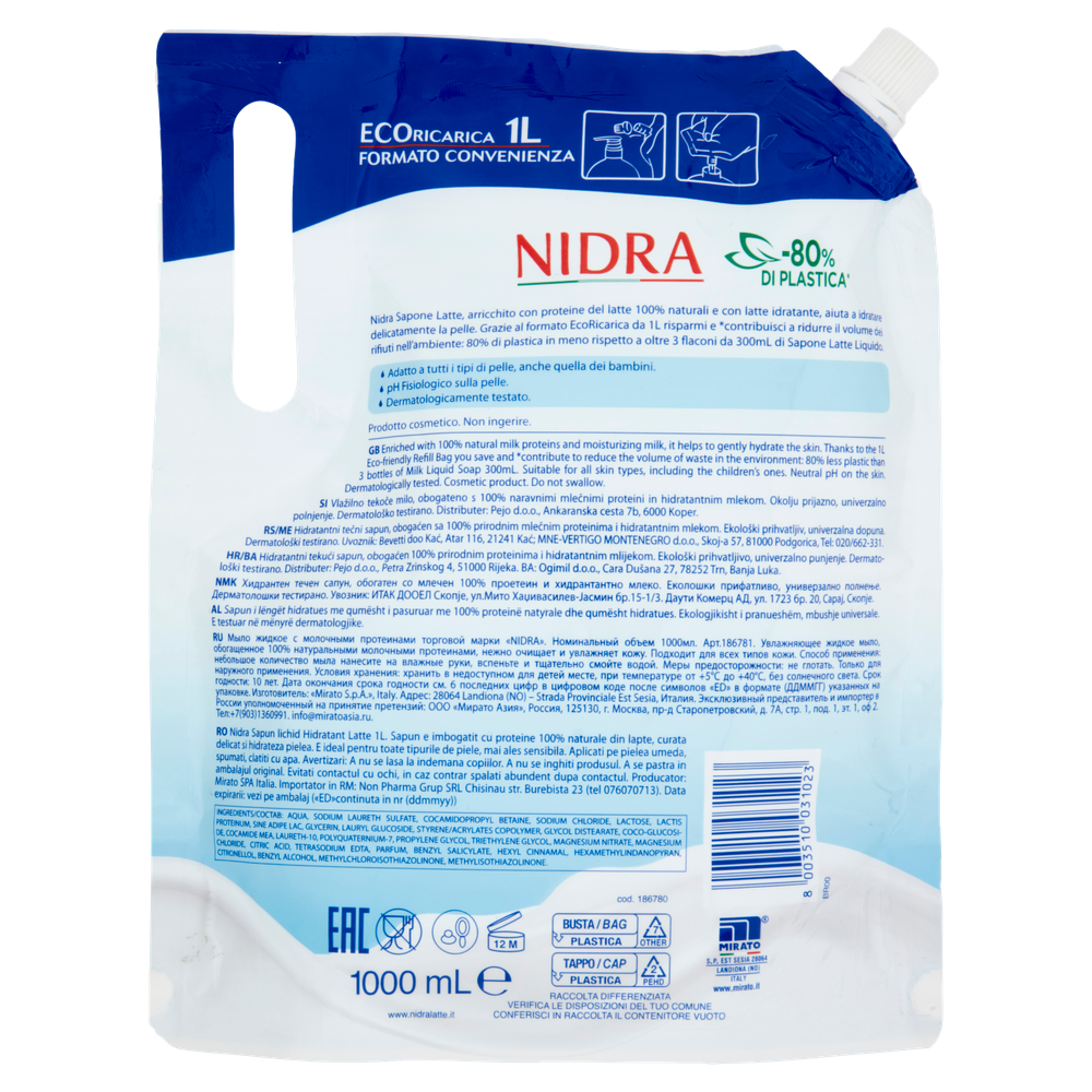 Ecoricarica Saponelatte Idratante Nidra - Foto 3