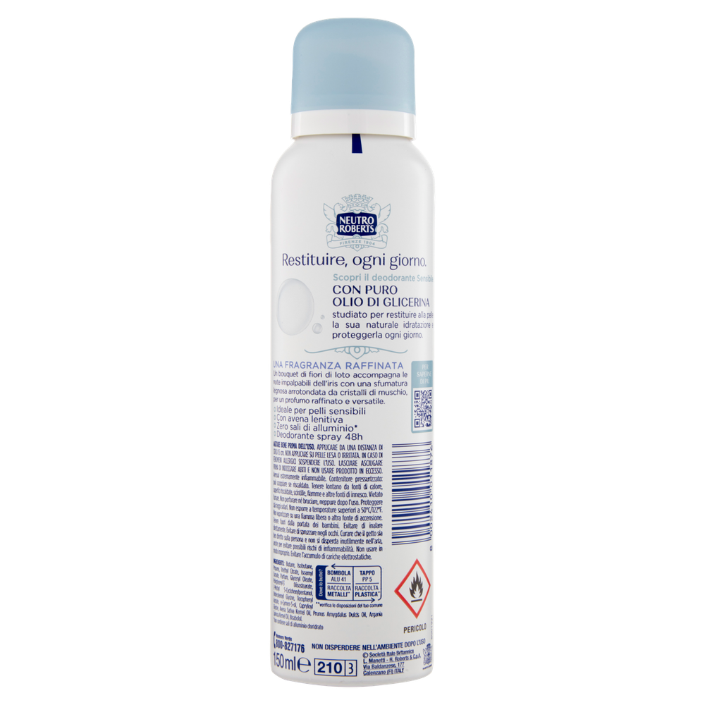 Deodorante Spray Avena E Loto Neutro Roberts - Foto 3
