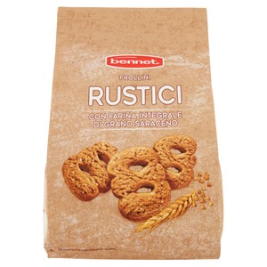 Biscotti Frollini Rustici Con Farina Integrale Grano Saraceno Bennet - Foto 1