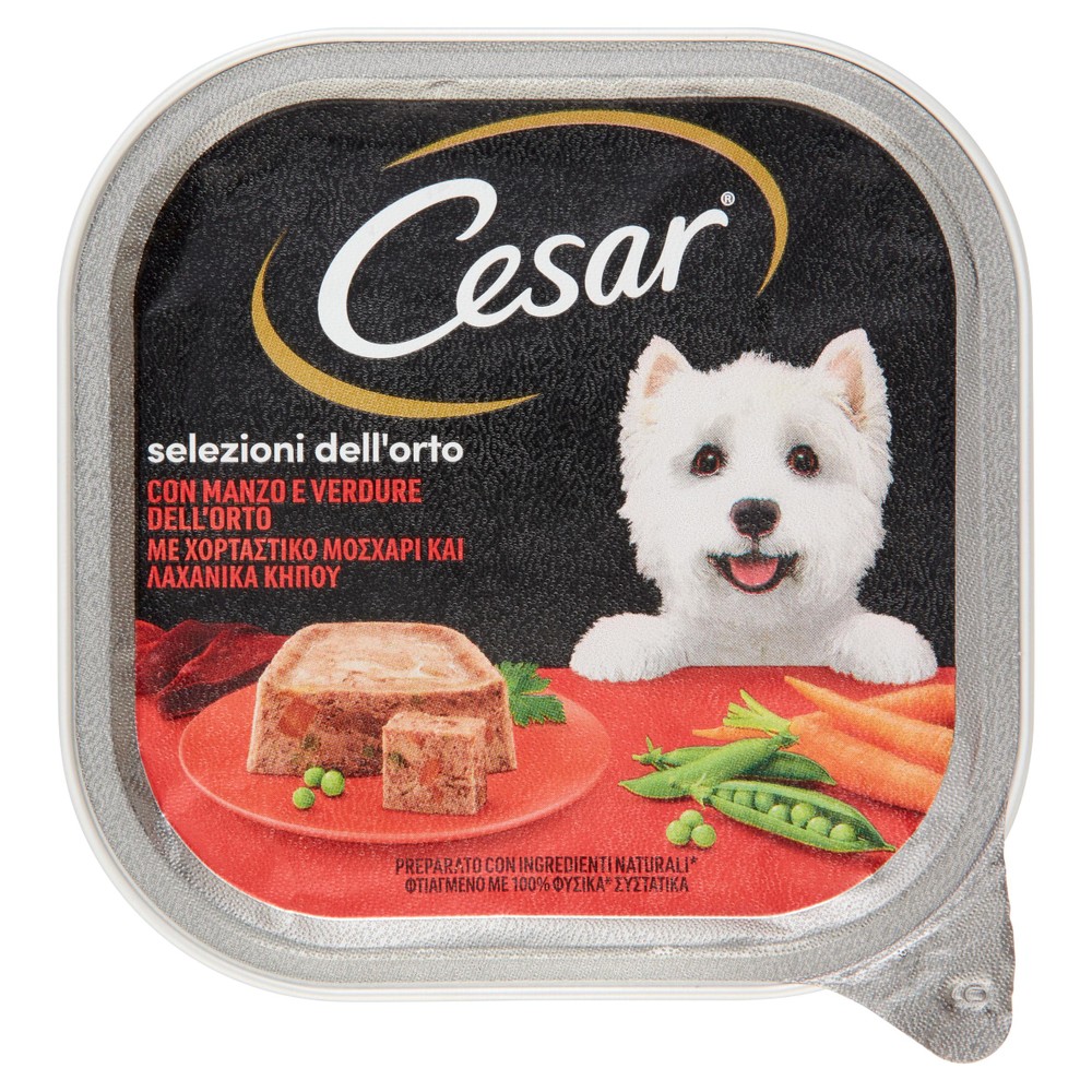 Alimento Umido Per Cani Selezione Orto Manzo Verdure Cesar