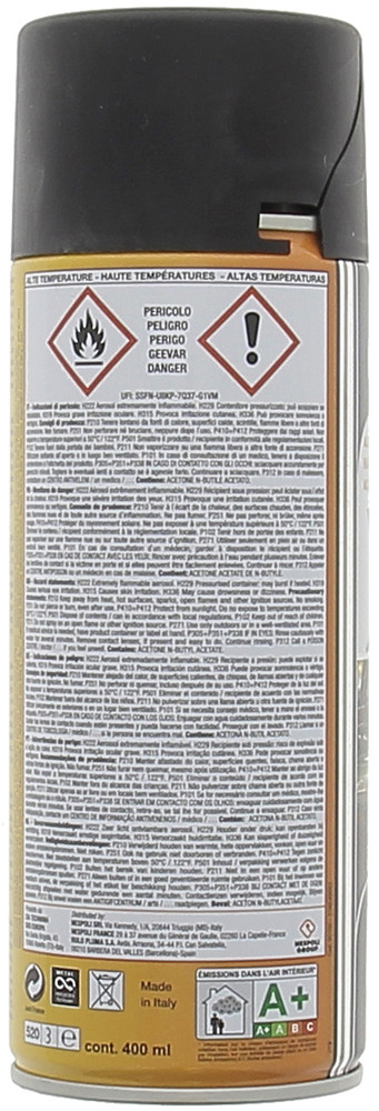 Spray Acrilico Alte Temperature Nero Nespoli Ml.400 - Foto 2