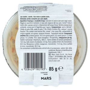 Cesar Fresh Bowl Anatra Riso 85g - Foto 3