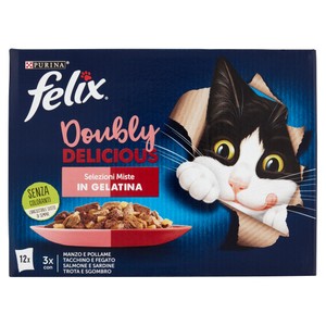 Alimento Umido Gatti Felix Doubly Delicious Selezioni Miste