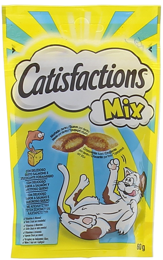 Catisfactions Snack Per Gatti Salmone E Formaggio - Foto 1