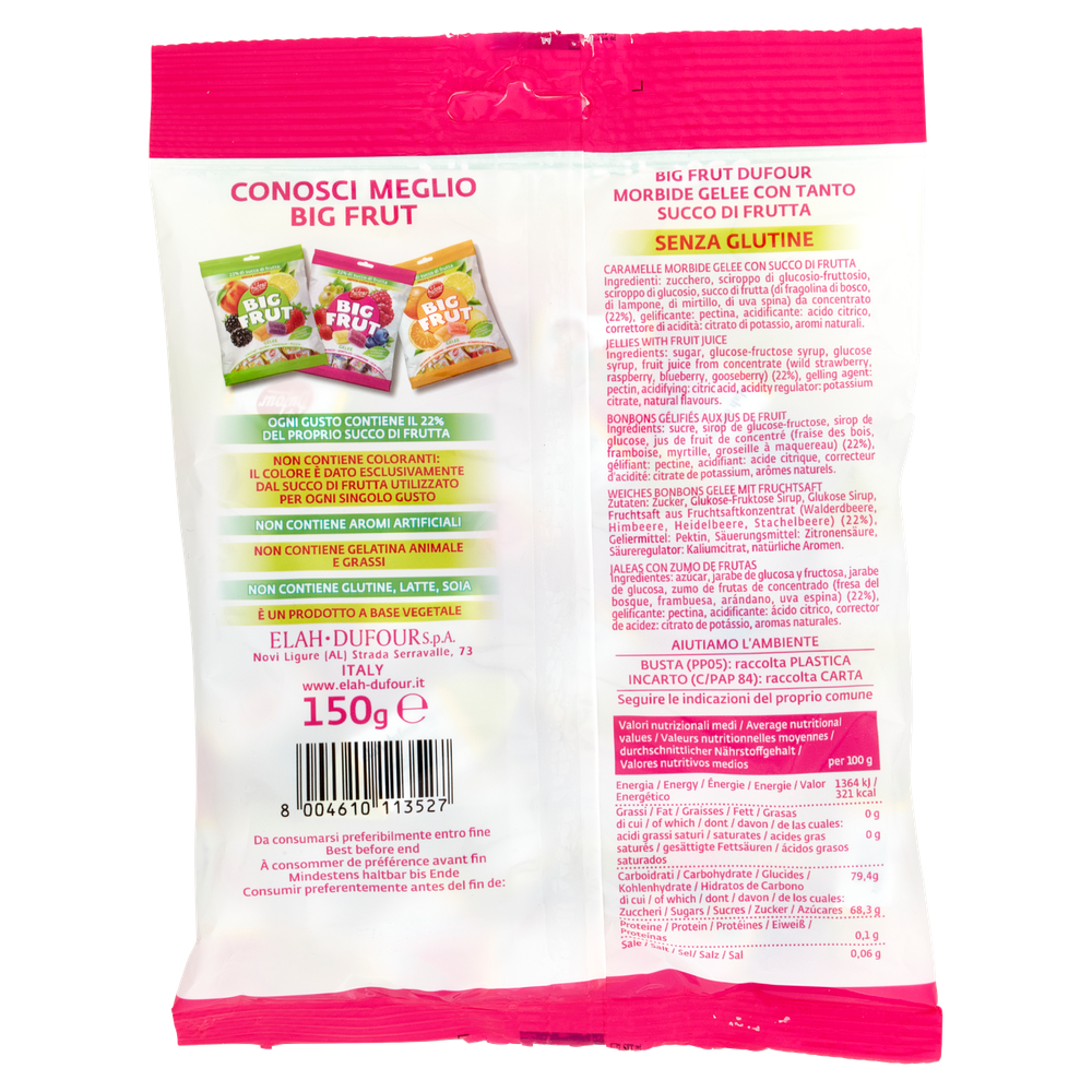 Caramelle Gelées Big Frut Ai Frutti Di Bosco Misti Dufour - Foto 3