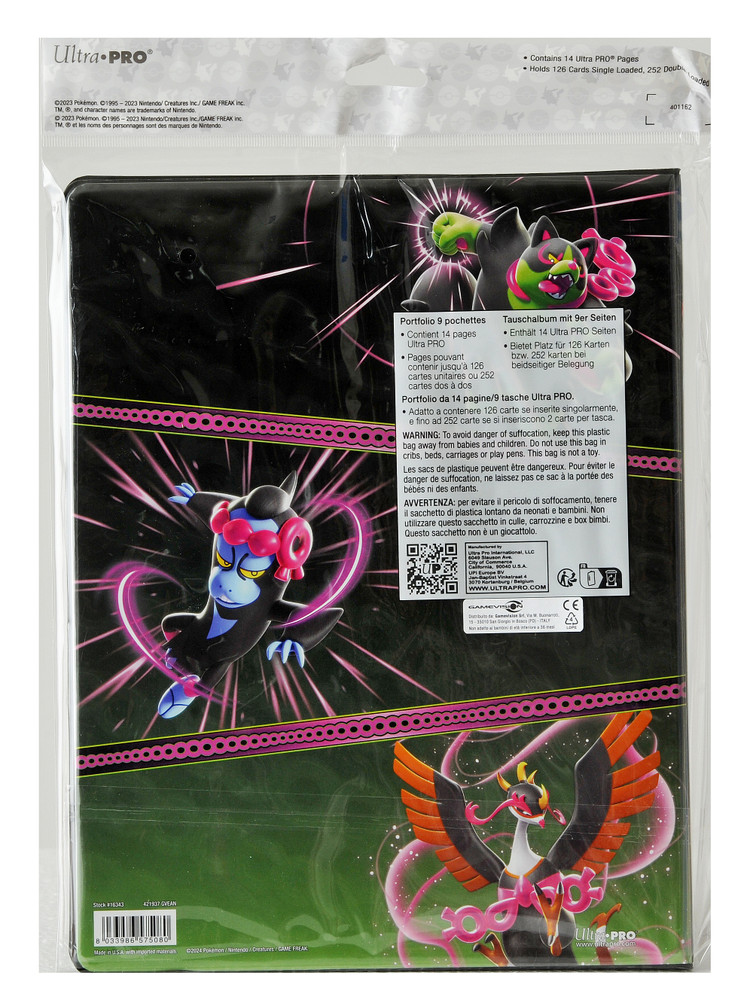 Pokemon Album Scarlatto E Violetto 6.5 Segreto Fiabesco 9 Tasche 14 Pa - Foto 2
