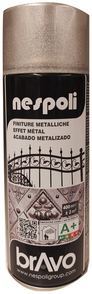 Spray Acrilico Metallizzato Con Glitter Argento Nespoli Ml.400 - Foto 2
