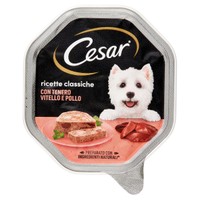 Alimento Umido Per Cani Vitello E Pollo Cesar Alimento Umido Per Cani Vitello E Pollo Cesar