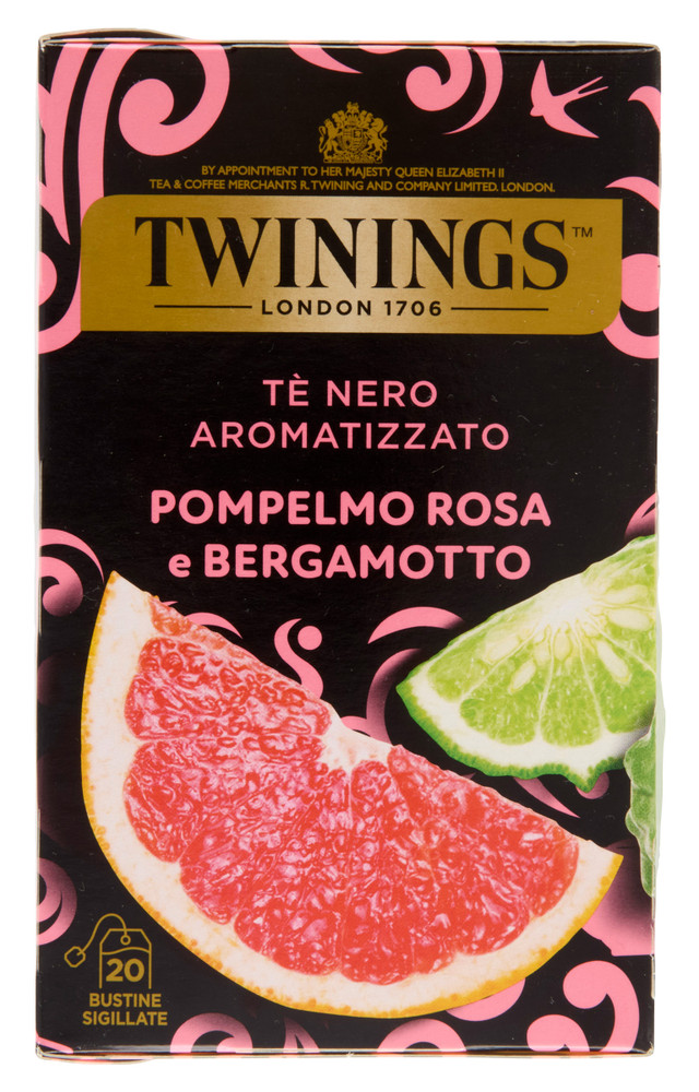 Tè Al Pompelmo Rosa E Bergamotto In Bustine 20x2g Twinings - Foto 3