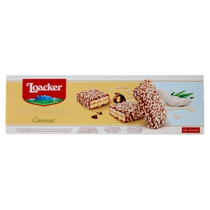 Wafer Patisserie Con Crema Al Cocco Ricoperti Di Cioccolato Loacker - Foto 1