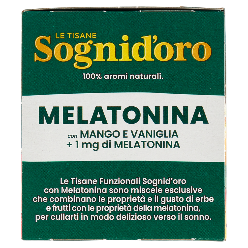 Tisana Con Melatonina (1mg), Mango E Vaniglia Bustine 16x2g Sognid'oro - Foto 2