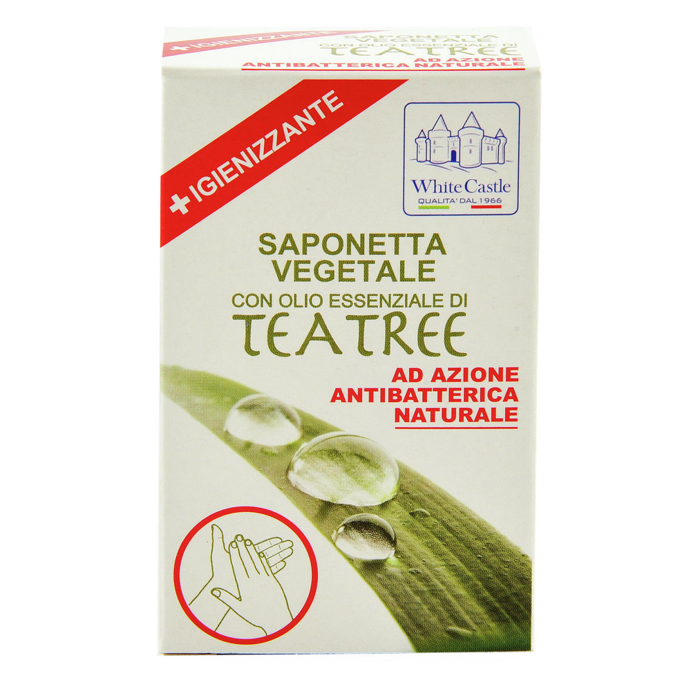 Saponetta Vegetale Tea Tree White Castle