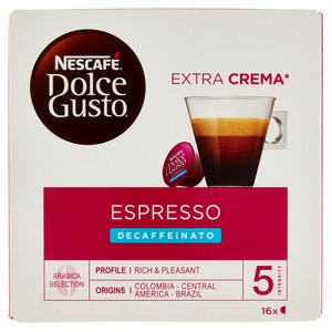 Nescafé Dolce Gusto Espresso Decaffeinato Caffè 16 Capsule Compatibili