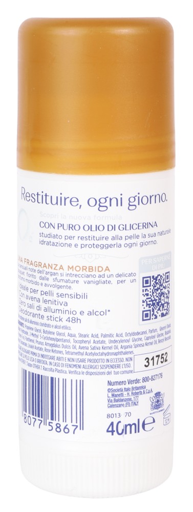 Deodorante Stick Sensibile Avena&Argan Neutro Roberts - Foto 3