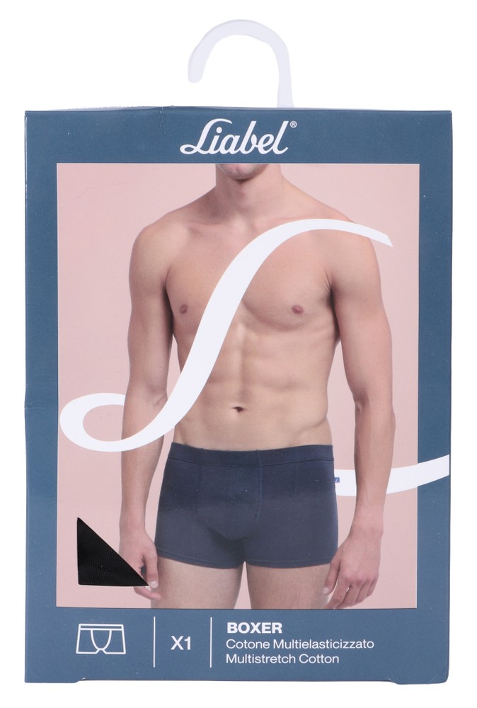 Boxer Uomo Classic Cotone Multielasticizzato 5 Nero Liabel - Foto 2