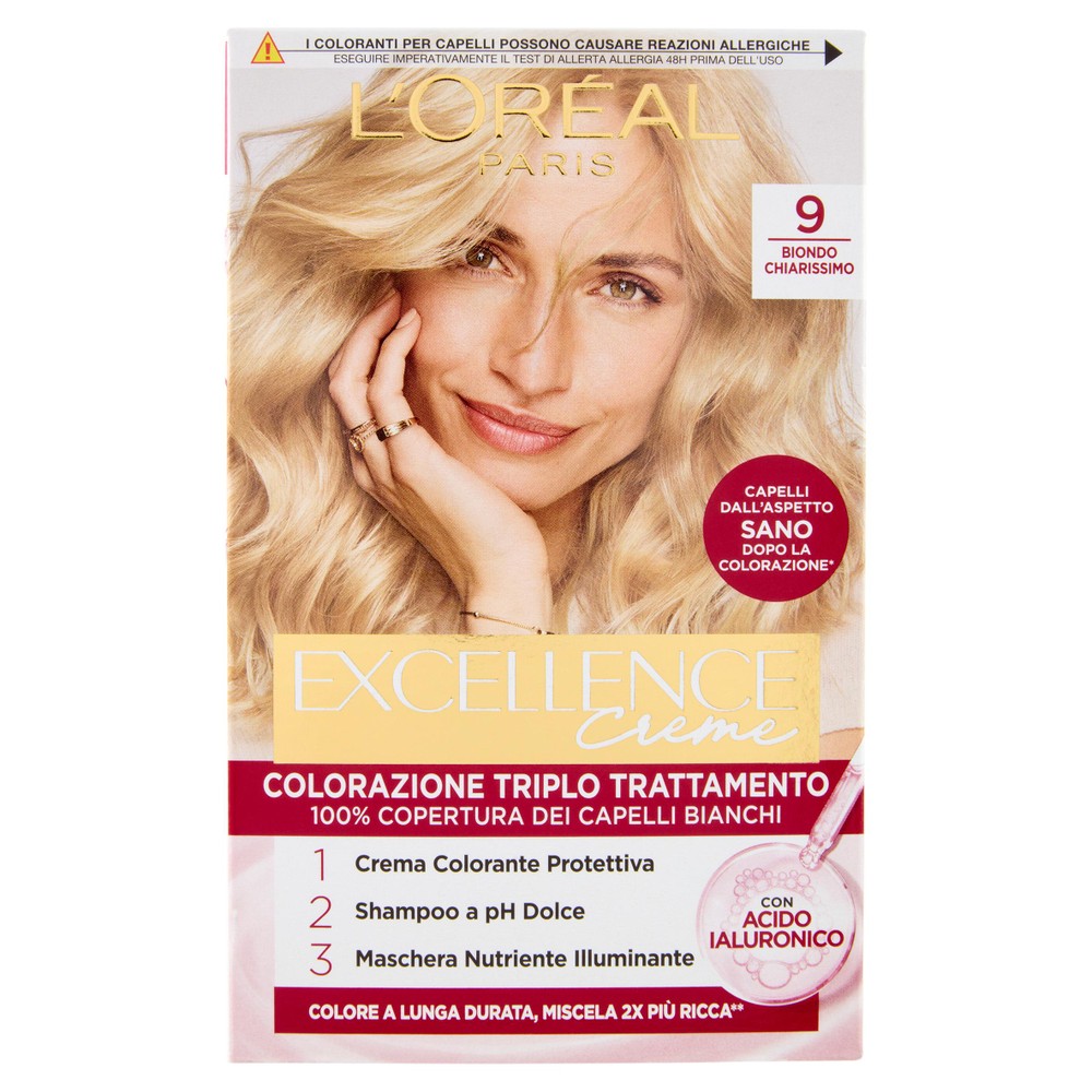 Colorazione Capelli N.9 Biondo Chiarissimo Excellence - Foto 1
