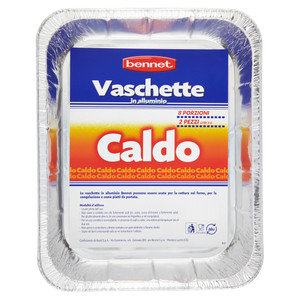 2 Vaschette Alluminio 8 Porzioni Bennet - Foto 1