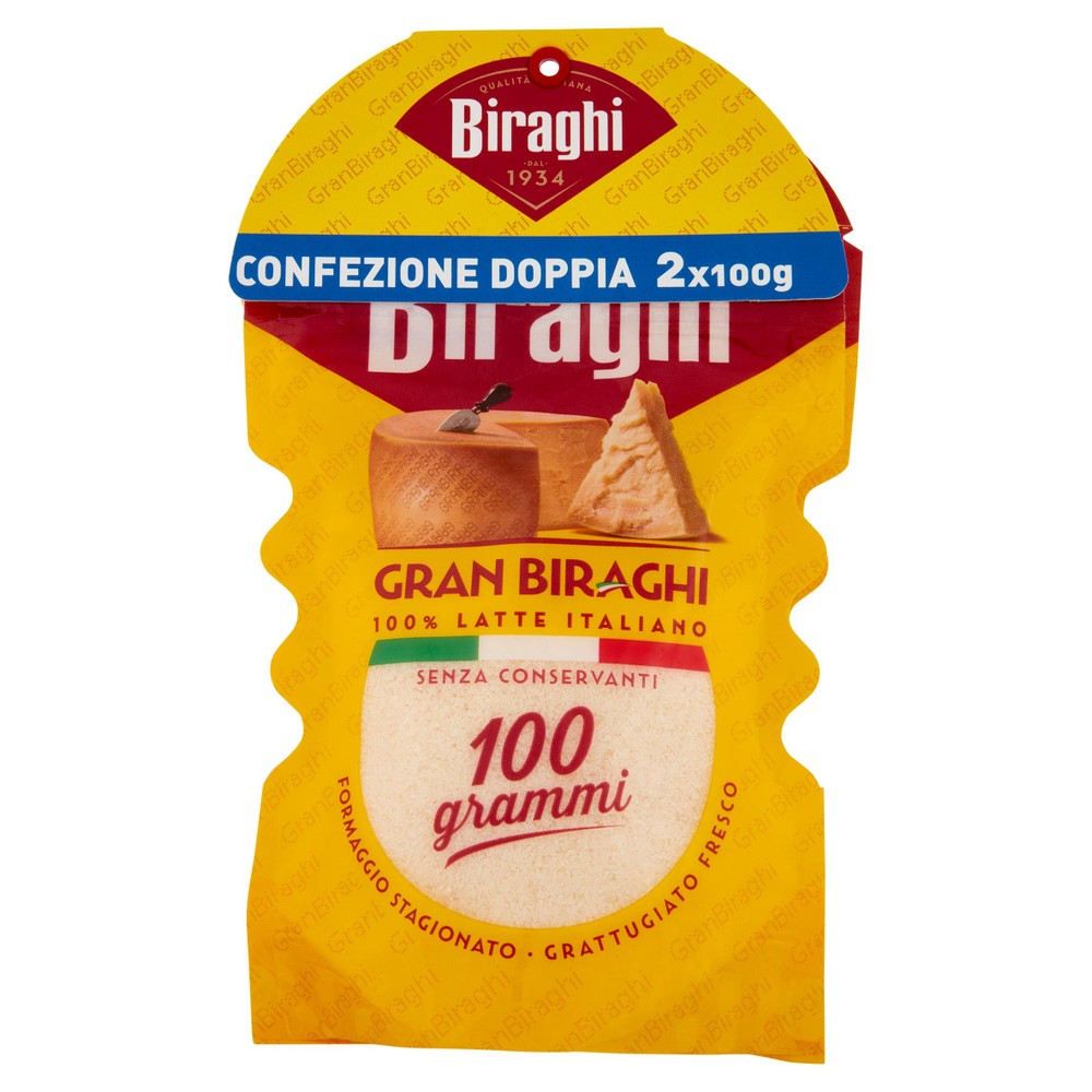 Formaggio Grattugiato Fresco Gran Biraghi Conf.2x100 Gr - Foto 1