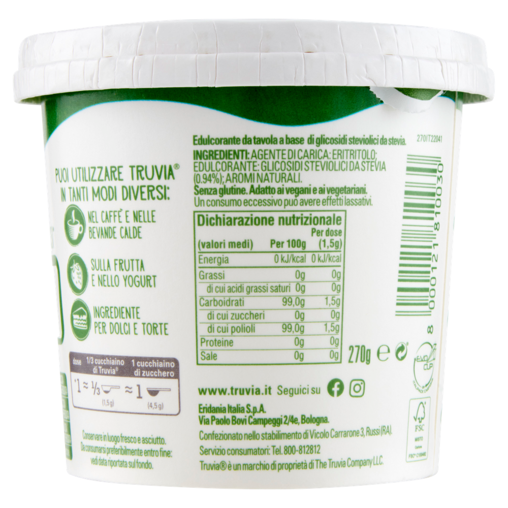 Dolcificante Alla Stevia In Vaso Edulcorante Naturale Truvia - Foto 3