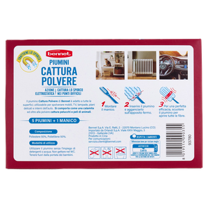 Piumini Catturapolvere 5 Piumini + 1 Manico Bennet - Foto 3