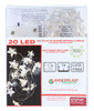 20 Luci Led Con Formine Su Filo Rame 2 Mt In Display