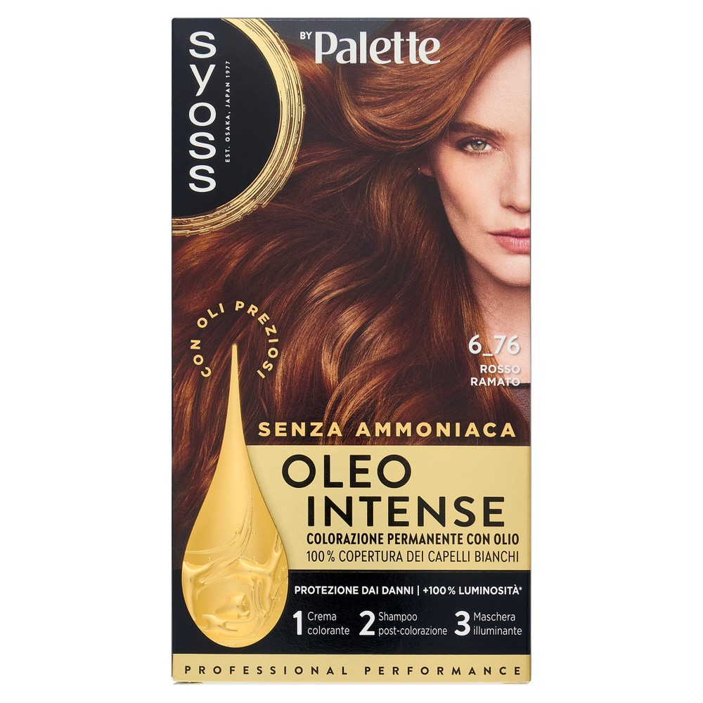 Colorazione Capelli Oleo 6.76 Rosso Ramato Syoss By Palette - Foto 1