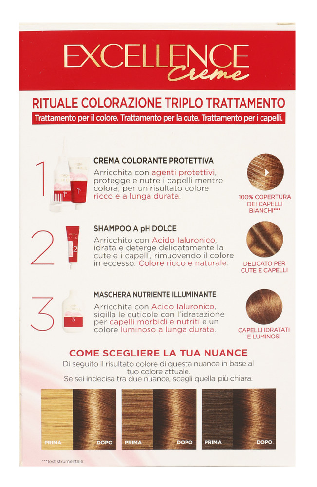 Colorazione Capelli N 5.3 Castano Chiaro Dorato Excellence - Foto 3