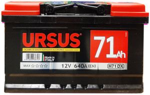 Batteria Per Auto Ursus Max 71 A/H Con Maniglia Polarità Dx - Foto 1