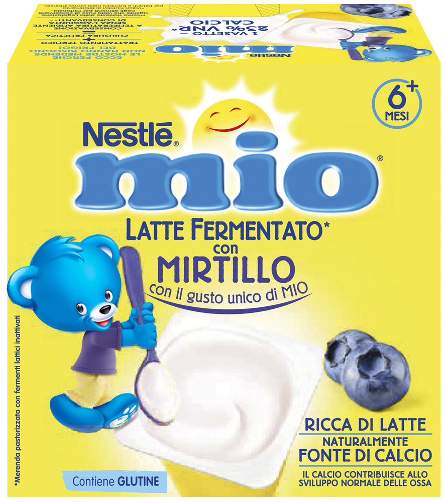 Merenda Latte Fermentato Gusto Mirtillo Nestle' Mio - Foto 1