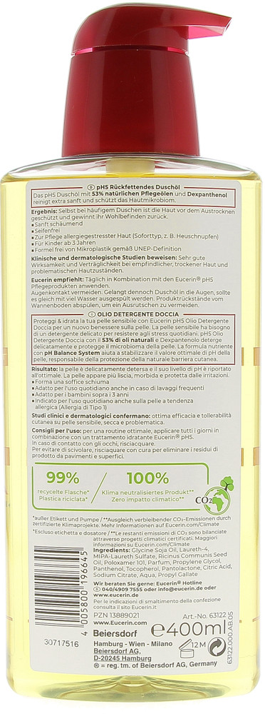 Olio Detergente Doccia Ph5 Eucerin Ml.400 - Foto 2